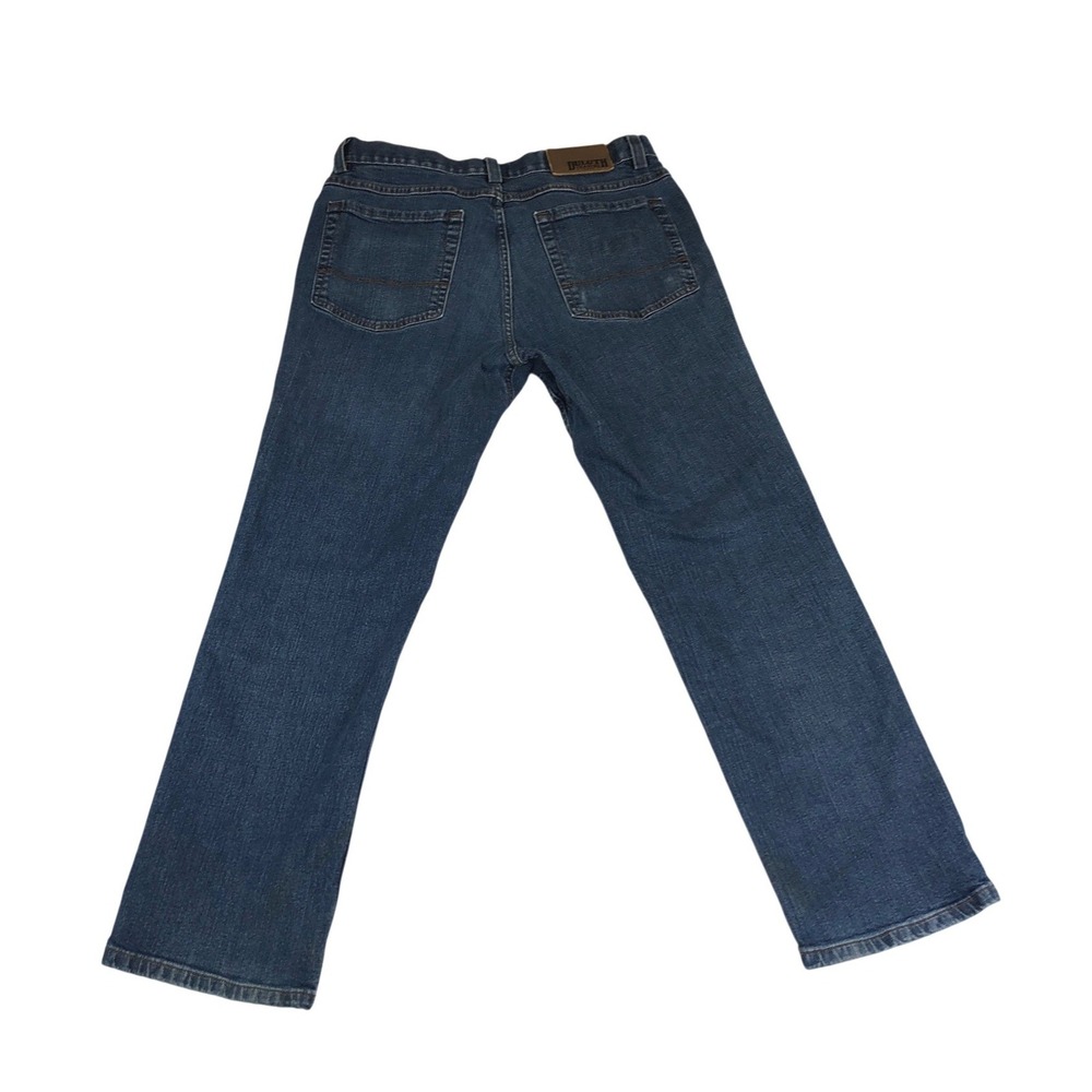 Duluth Trading Co Flex Weekender Jeans Mens 34x30 Dark Wash Blue Standard Fit - Picture 2 of 9